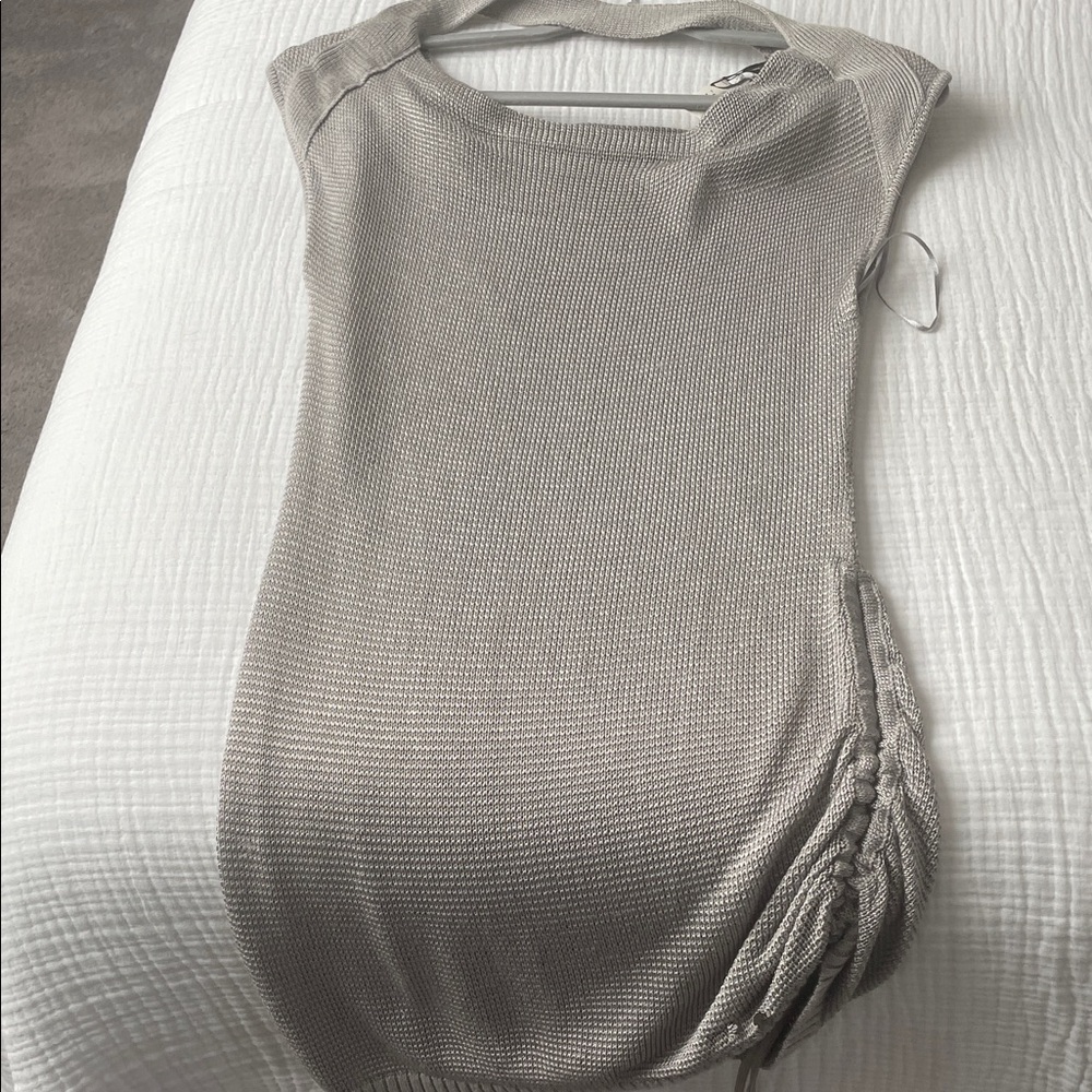 Guess Gray Knit Swim Coverup
